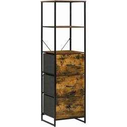 Homcom Industrial Rustic Brown Storage Cabinet 40x155cm