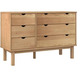 vidaXL Otta Brown Chest of Drawer 111x73.5cm