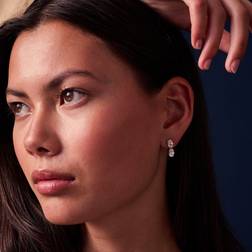 Sif Jakobs Jewellery Cubic Zirconia Oval Drop Earrings