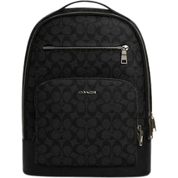 Coach Ethan Backpack In Signature Canvas - Gunmetal/Charcoal/Black