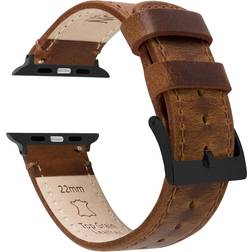 Barton Top Grain Leather Watch Bands for Apple Watch Series 8/7/6/5/4/3/2/1/SE/Ultra