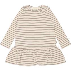 Petit Piao Rib Modal Klänning - Rose Fawn (PP306)