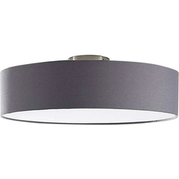 Lindby Sebatin Grey/White/Nickel Ceiling Flush Light ∅ 50cm