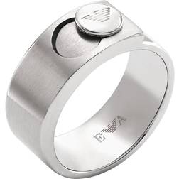 Emporio Armani Band Ring - Silver