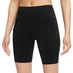 Nike Go Women's Firm-Support Mid-Rise Biker Shorts - Black