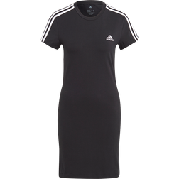 Adidas Essentials 3-Stripes Tee Dress - Black/White