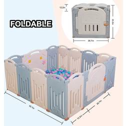 Uanlauo Uanlauo Foldable Baby Playpen Safety Play Yard