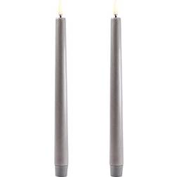 Uyuni Crown Grey LED Candle 25.2cm 2pcs