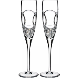 Waterford Love Happiness Flute Pair Champagne Glass 2