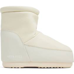 Moon Boot No Lace Rubber Boots - Cream