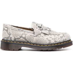 Dr. Martens Adrian Snaffle Python Print Suede Loafers - Sand/Black