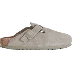 Birkenstock Boston Suede Leather Sandaler - Faded Khaki