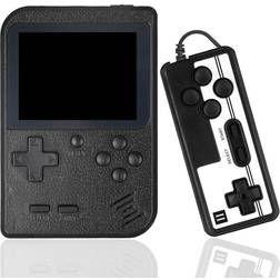 Infinite Basics Retro Mini Handheld Portable Video Game Console, 400 Games 1- or 2-Pack Black