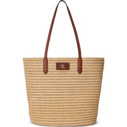 Lauren Ralph Lauren Brie Large Tote Bag - Natural/Lauren Tan