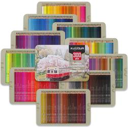 Kalour Professional Colored Pencils,Set of 300 Colors,Artists Soft Core with Vibrant Color,Ideal for Drawing Sketching Shading,Coloring Pencils for Adults Artists Beginners