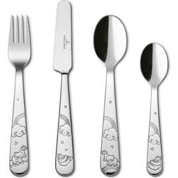 Villeroy & Boch Hochglanzpoliertes Kinderbesteck-Set Walk Like An Elephant, 1 Person (4-tlg