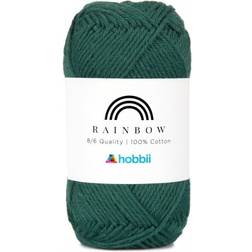 Hobbii Rainbow Cotton 8/6 Deep Jungle Green 100
