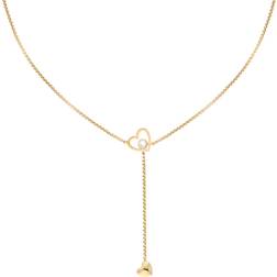 Tommy Hilfiger Heart Necklace - Gold/Transparent