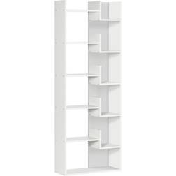Homcom 6-Tier White Book Shelf 158cm