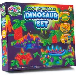 Grafix Dough Tastic Glow In The Dark Dinosaur Set