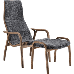 Swedese Lamino & Footstool Chocolate/Charcoal Fåtölj 101cm