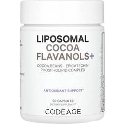 Codeage Liposomal Cocoa Flavanols+ Cocoa Beans Epicatechin Fiber 90