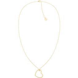 Tommy Hilfiger Heart Necklace - Gold/Transparent