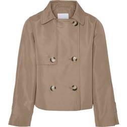 Vero Moda Vmzoa Jacket - Brown/Silver Mink