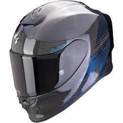 Scorpion EXO-R1 Evo Carbon Air Rally Helmet - Black/Green/Blue