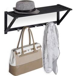 Relaxdays Modern Black Coat Hook 65cm