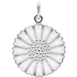 Lund Copenhagen Marguerite Pendent - Silver/White