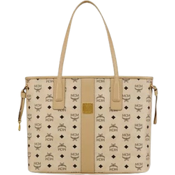 MCM Reversible Liz Visetos Shopper - Beige/Black