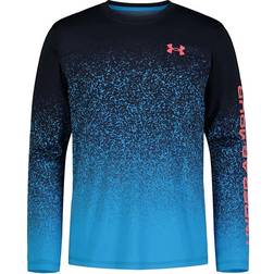 Under Armour Boy's UA UPF Gradient Logo Long Sleeve - Midnight Navy/Capri/Coho