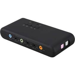 Graootoly 7.1 sound card USB 2.0 sound card 6206 chipset USB USB sound device Spec 1.0 and USB Spec 8 channels Dac steam