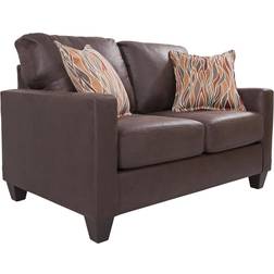 Ebern Designs Moolchand Brown Sofa 56" 2 Seater