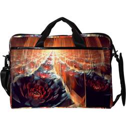 EZIOLY Bloom Flower Fractal 14 Briefcase - Multicolour