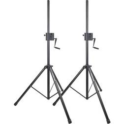 Sound Town Crank-Up Tripod Speaker Stands 2 Pack