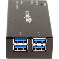 Coolgear 4 Port USB 3.1 Micro Hub with Surge Protection and Mounting Kit