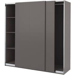 IKEA Pax/Hasvik Dark Grey Garderob 200x201.2cm