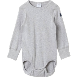 Polarn O. Pyret Baby's Bodysuit - Gray Melange