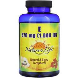 Nature's Life Vitamin E 670mg 1000IU 100 pcs