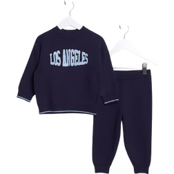 River Island Kid's Sweatshirt & Joggers 2-piece Set - Navy