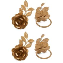 Vibhsa Rose Napkin Ring 1.6" 4