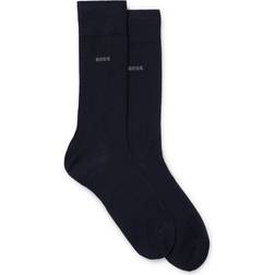 BOSS Stretch Cotton Regular-length Socks 2-pack - Dark Blue