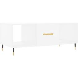 vidaXL Engineered Wood White Table Basse 50x102cm