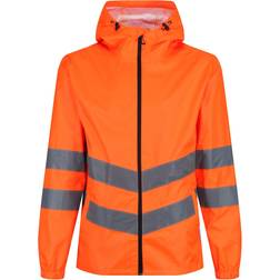 Regatta Hi Vis Pro Waterproof Reflective Packaway Work Jacket