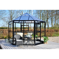 Scandic Greenhouse Odin 8m² 4mm Sort Aluminium Hærdet glas