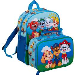 Paw Patrol Backpack with Lunch Bag for Kids School Bag Boys Girls Nursery Rucksack Matching Insulated Bag Set