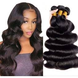 DDODLA 10A Grade Body Wave Bundle 20 inch Natural Black 3-pack