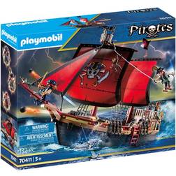 Playmobil Pirates Large Floating Pirate Ship with Cannon 70411